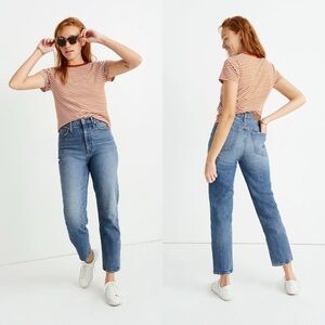 Madewell Blue Straight Leg Jeans